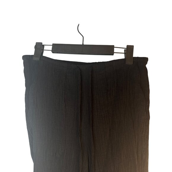 2/$30 ZARA Black Small High-Rise Crinkle Flare Pants - Picture 8 of 13